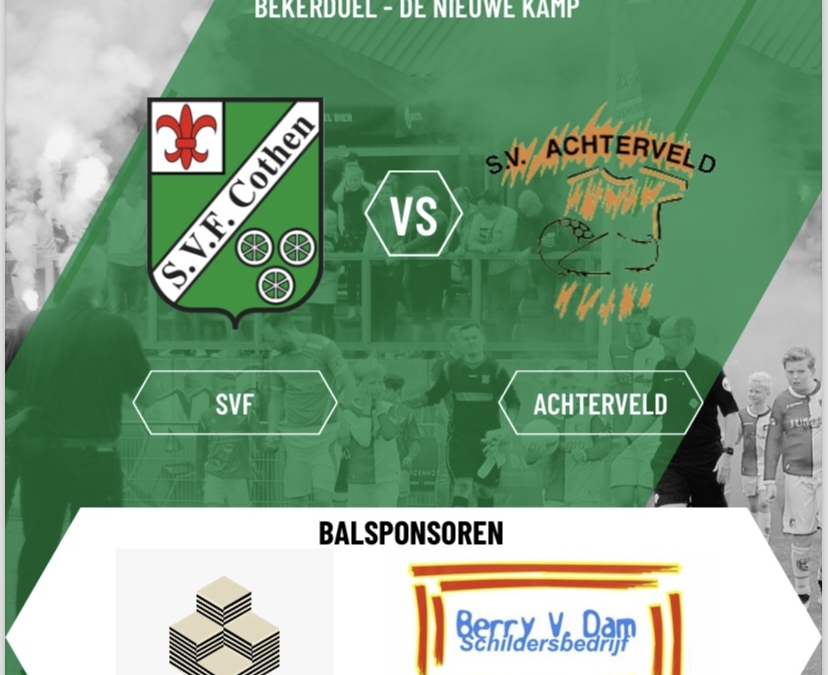 Zaterdag 31 aug 13:00u SVF 1 – SV Achterveld 1