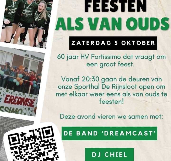 Handbal Vereniging Fortissimo 60 jaar!